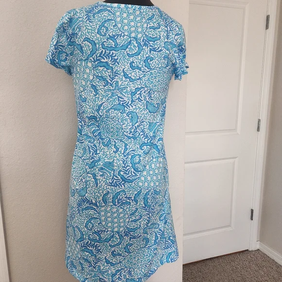 beige and navy blue dress Navy Blue Square Neck Summer Dress with Short Sleeves